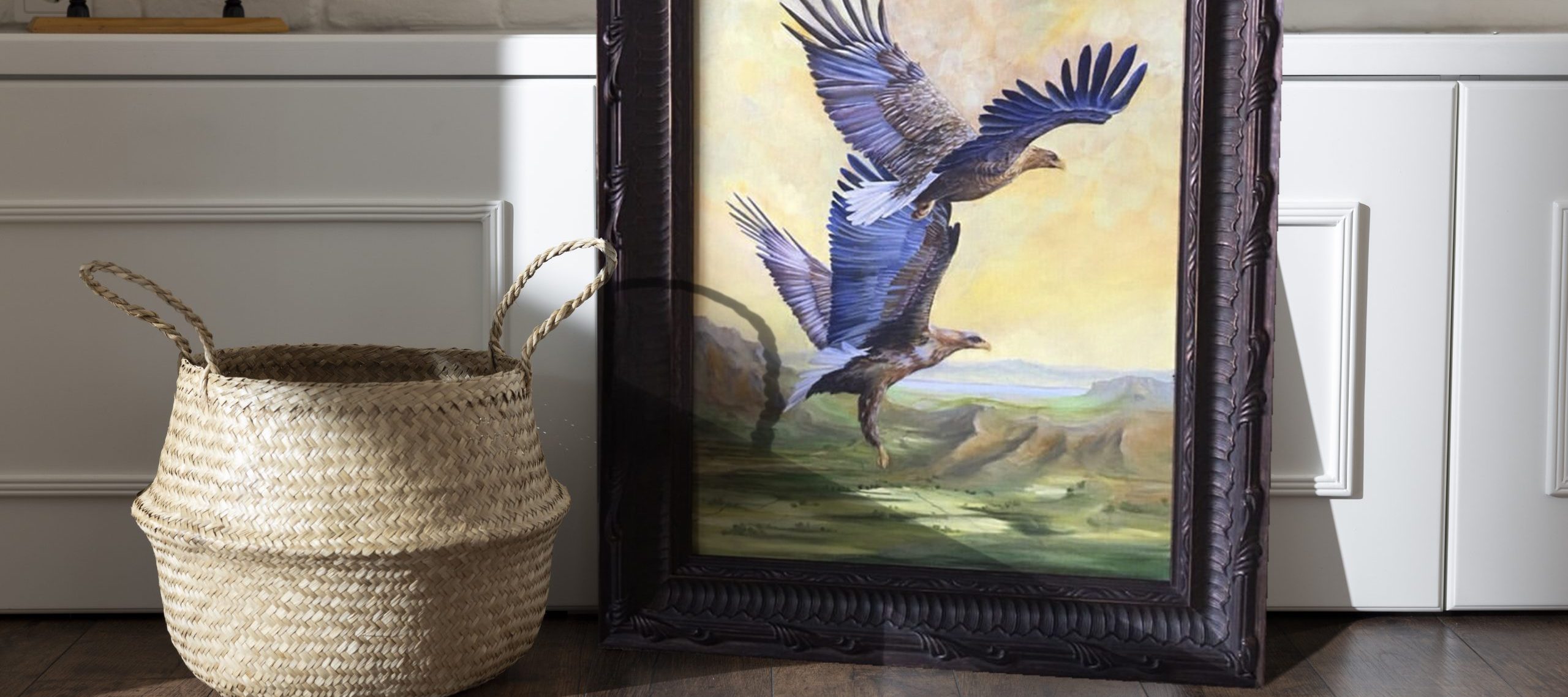 Eagles oil painting