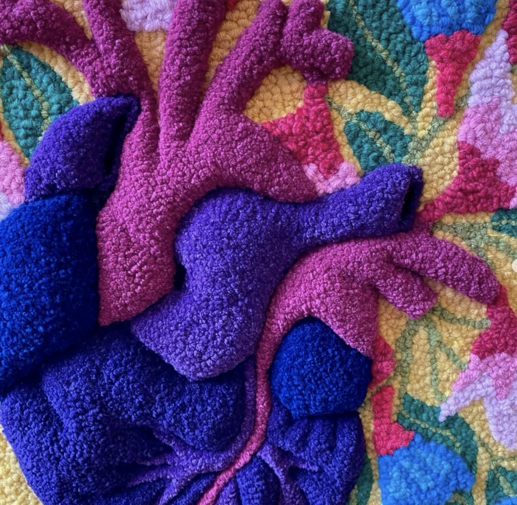 “Grace in Bloom” painting displayed at Sock Gallery, August 2025