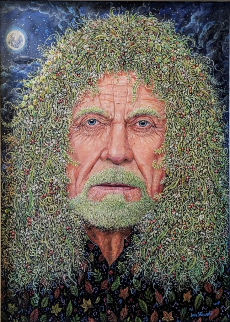 “Grace in Bloom” painting displayed at Sock Gallery, August 2025